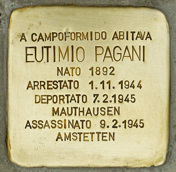 File:Stolperstein für Eutimio Pagani (Campoformido).jpg