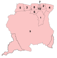 Districts of Suriname