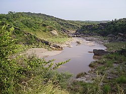 The Soan River cutting through Pothohar