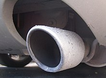 The source of virtually all roadway air pollution emissions is exhaust Tailpipecov.jpg