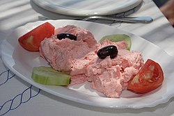 Taramasalata se zeleninovou oblohou