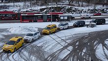 Taxicabs in Stockholm Taxis in Stockholm.JPG