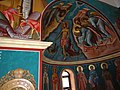 Фреска внутри греческой православной церкви: Крещение Иисуса