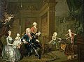 The Cholmondeley Family, William Hogarth, 1732. Oil on canvas, National Gallery, London.