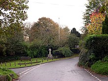 The road outside the church