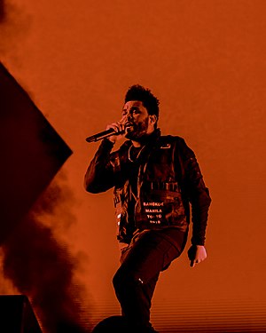 The Weeknd performing at Djakarta Warehouse Project in December 2018.jpg