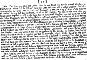 The articles of the treaty for an union between England and Scotland Fleuron N016255-1.png