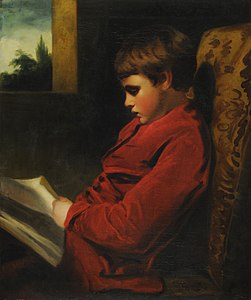 The reading boy, ca. 1777, de Joshua Reynolds.