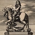 The statue of King Charles II at the Entrance of Cornhill (King Charles II Oliver Cromwell) NPG D18531 (cropped).jpg