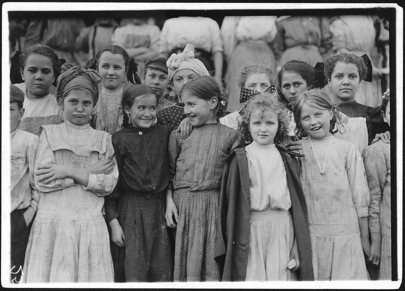 File:These all work in Cleveland Hosiery Mills. The very youngest one (with curls) said, "I ravels and picks up." Small... - NARA - 523368.tif