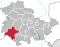 Lage des Landkreises Schmalkalden-Meiningen in Thüringen