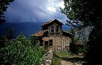 A traditional rural Pontic house in Livera village, Maçka district, Trabzon.