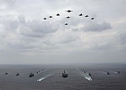 USN-JASDF ship and aircraft formations during ANNUALEX 2008 081119-N-7047S-140