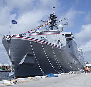 USS Fort Lauderdale (LPD-28) currently moored at Port Everglades, Fort Lauderdale before her commissioning ceremony.jpg