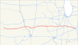 Map of US Highway 136