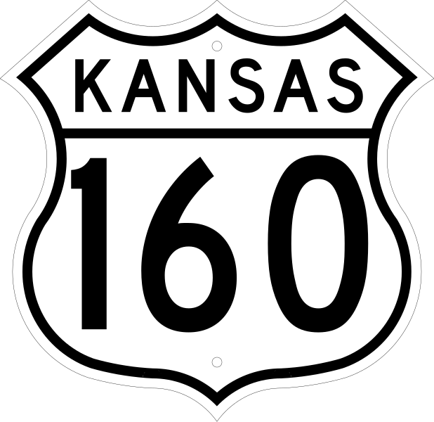 File:US 160 Kansas 1962.svg