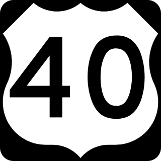 U.S. Route 40 in Maryland Section of U.S. Highway in Maryland, United States