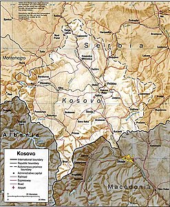 Kosovo - Mappa