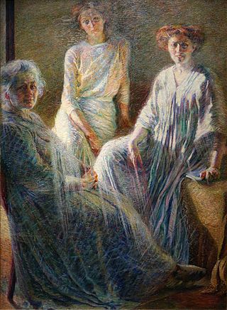 <i>Three Women</i> (Boccioni) Painting by Umberto Boccioni