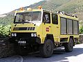 Uro rural firefighting truck, Pesoz, North Spain.