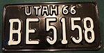 Utah 1966 poznávací značka.jpg