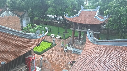 Van Mieu temple, a dedicated temple to Confucius in Hanoi, Northern Vietnam.