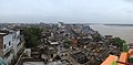 Čeština: Panoramatický pohled na město Varanásí, stát Uttarprádéš, Indie English: Panoramic view of the city of Varanasi, Uttar Pradesh, India