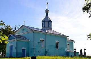 Velykyi Okorsk Lokachynskyi Volynska-Saint Michael church-south-west view.jpg