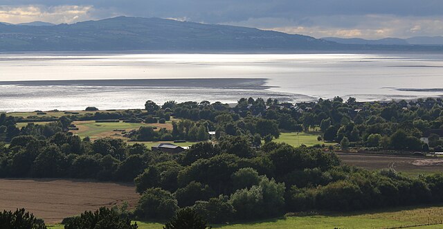 Across the estuary towards North Wales from Thurstaston in Wirral
