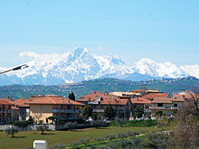 Vista Gran Sasso d'Italia da Contrada Convento di Mosciano S.A.