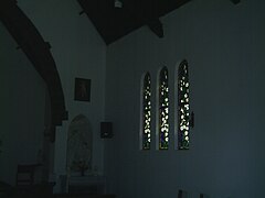 Vitraux del interior de la Capilla Santa Gemma del Calvario