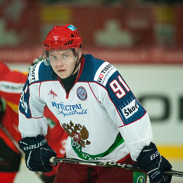 Tarasenko with the Russian men's national ice hockey team in April 2011