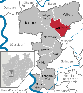 Poziția localității Wülfrath
