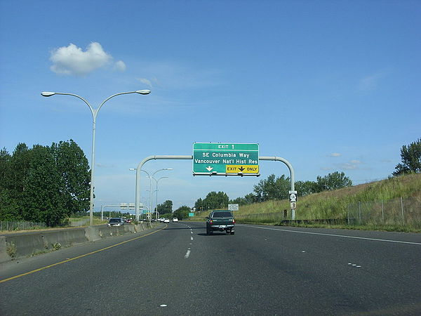 SR 14 eastbound in Vancouver