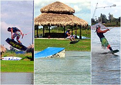 Wakeboarders at Camsur Watersports Complex, Pili, Camarines Sur, Philippines Wakeboardingcwc.jpg