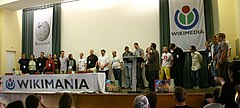Die Organisatoren und Helfer der Wikimania
