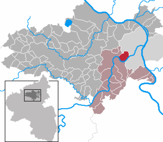 Poziția  Winningen pe harta districtului Mayen-Koblenz