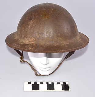 <span class="mw-page-title-main">Brodie helmet</span> Steel combat helmet