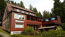 The Rodelhaus near the cableway middle station