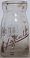 Glass Yakult bottles used before 1968 in Japan.