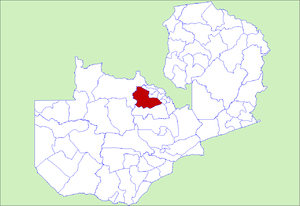 District location in Zambia