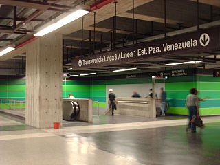 Zona Rental station Caracas metro station