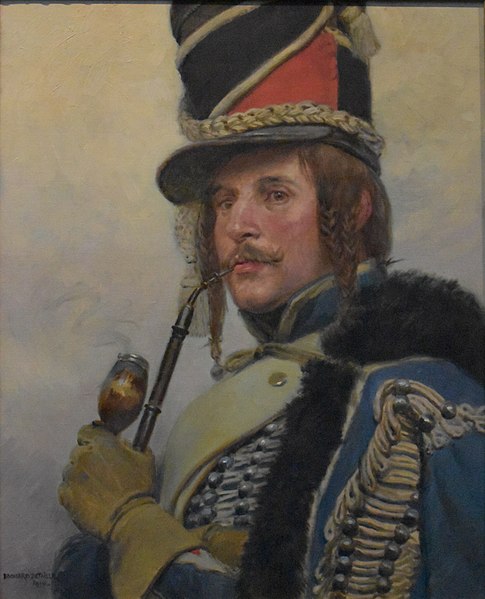 File:Édouard Detaille - Hussard fumant la pipe 02.jpg