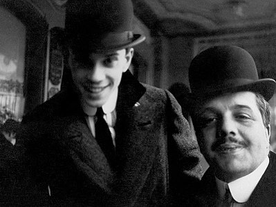 Vaslav Nijinsky et Serge de Diaghilev en 1911.