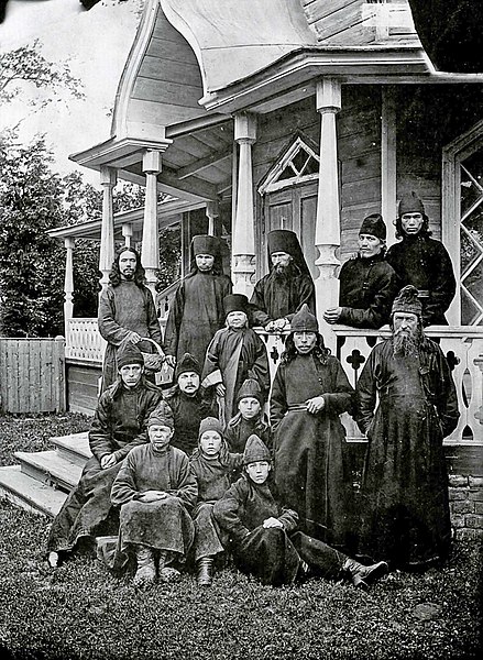 Mari orthodox monks and novices. 1894
