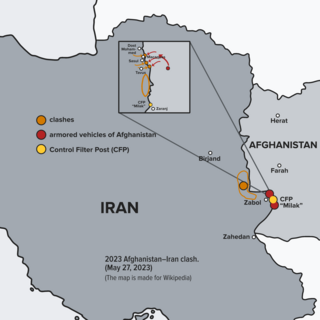 <span class="mw-page-title-main">2023 Afghanistan–Iran clash</span> Cross-border armed clashes