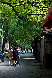 Vue sur un hutong pékinois