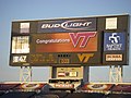 The final scoreboard of the 2007 ACC Championship Game