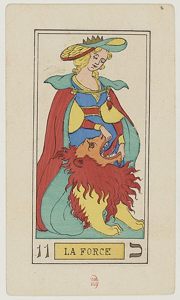 File:11 La Force, Oswald Wirth Tarot Deck 1889 BnF.jpg