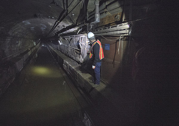 Tunnels flooded by Hurricane Sandy